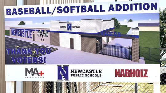 Architect’s rendering of new ball field addition