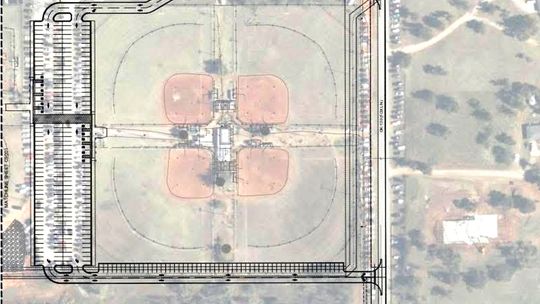 Ballpark construction began June 8; scheduled for completion in Sept.