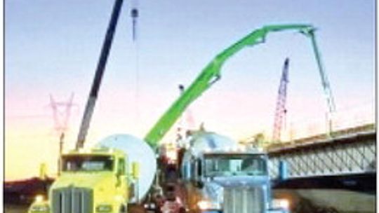 Concrete deck poured on Toby Keith Expressway
