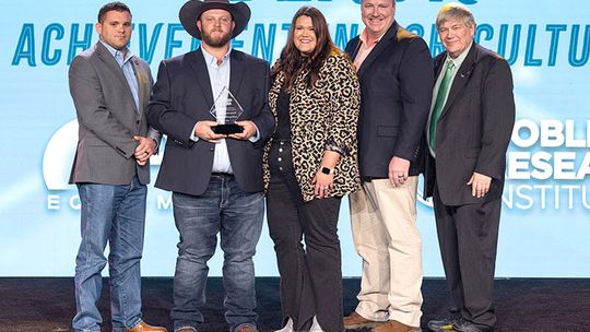 Local family earns Young Farmer & Rancher Achievement Award at OFB annual meeting