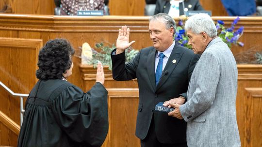Scott Wood sworn in as Lt. Governor of the Chickasaw Nation