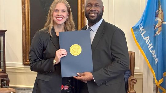 Senator congratulates Racers, Coach Brown