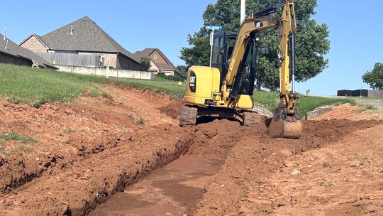The Ridge drainage project is ongoing