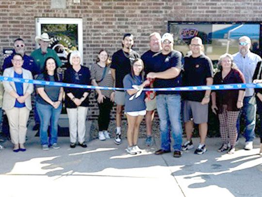 A ribbon cutting