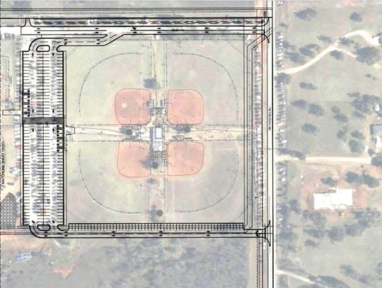 Ballpark construction began June 8; scheduled for completion in Sept.