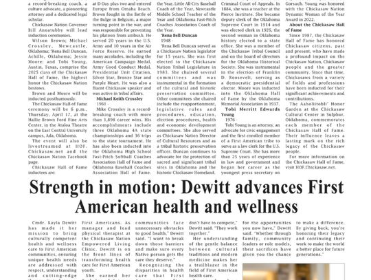 Chickasaw Nation News for week of April 17