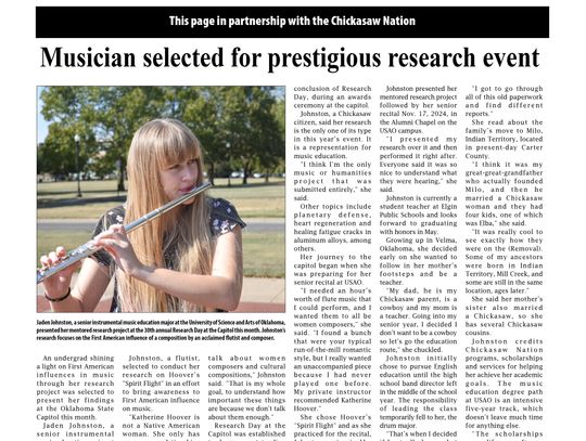 Chickasaw Nation News for week of May 1