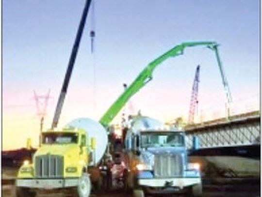 Concrete deck poured on Toby Keith Expressway