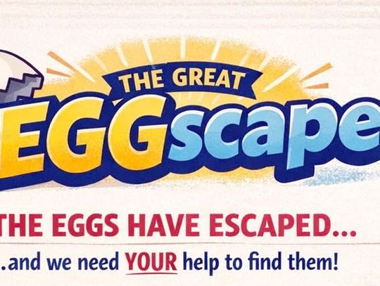Easter in the Park Saturday, Eggscape is underway