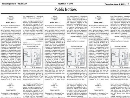 Four Point Energy requests 12 oil and gas wells at 3 sites