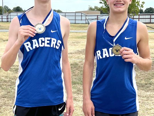 Jackson Stevens and Mylo O’Daniel took first and second places for their divisions at the OBU Invitational Cross Country