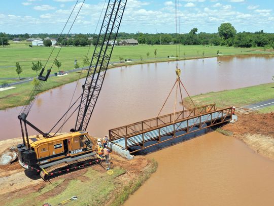 New bridge at Veterans Park opens the way to play