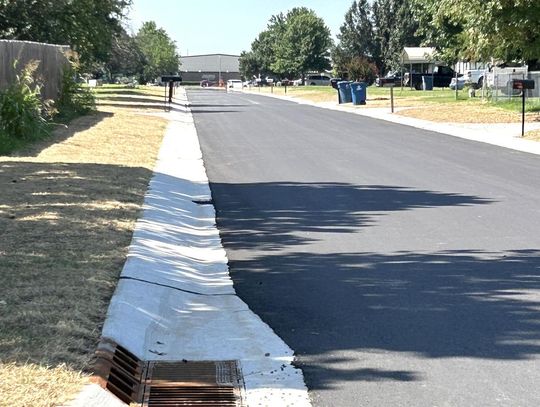 New curb and apron on Eunice Avenue