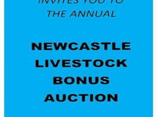 Newcastle Livestock Show is Feb. 19; Livestock Bonus Auction is March 2