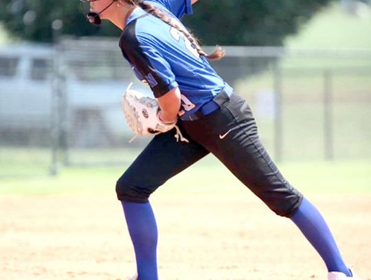 Newcastle’s Aubree Ferguson prepares to unleash a pitch during action at Tulsa over the weekend