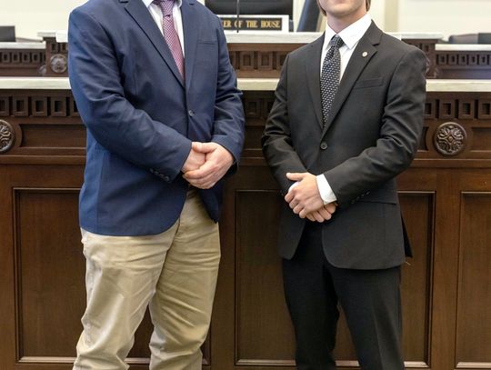 Noble junior serves as page for Rep. Wilk