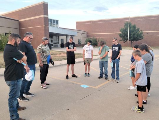 Praying over Newcastle Schools