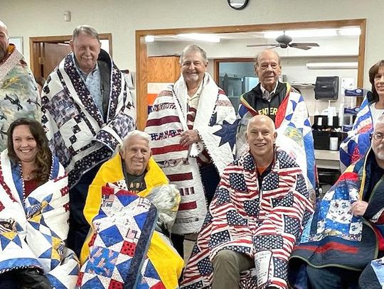 Quilts of Valor presented to Veterans