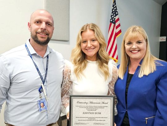 Recognition at the NPS Board of Education meeting