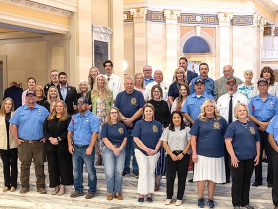 Sacchieri honors fallen Goldsby firefighters, recognizing in Senate