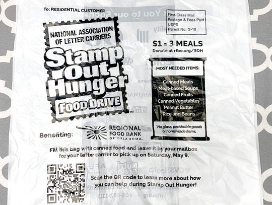 Stamp Out Hunger by donating items this Saturday