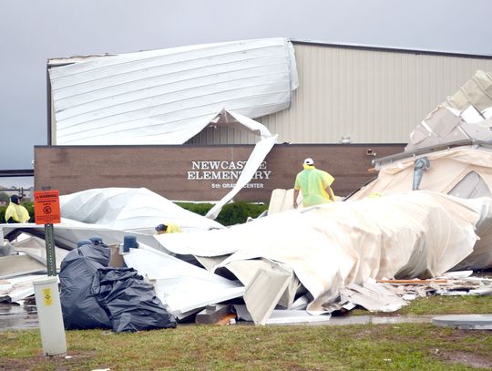 Tornado rips roof off at NES