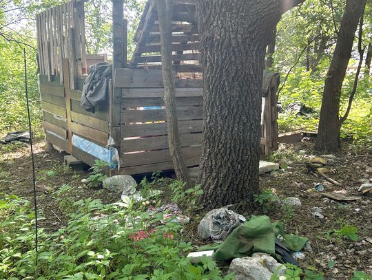 White says homeless camp brings issue of equitable code enforcement