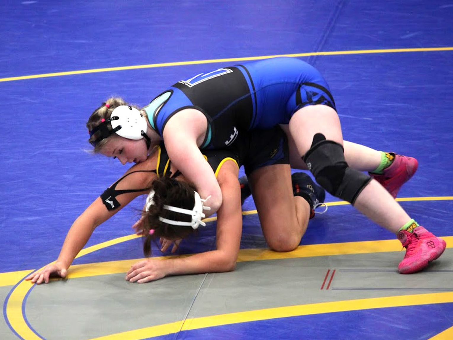 Newcastle Racers Newcastle Racer wrestlers are shown in action at the December 16 ...