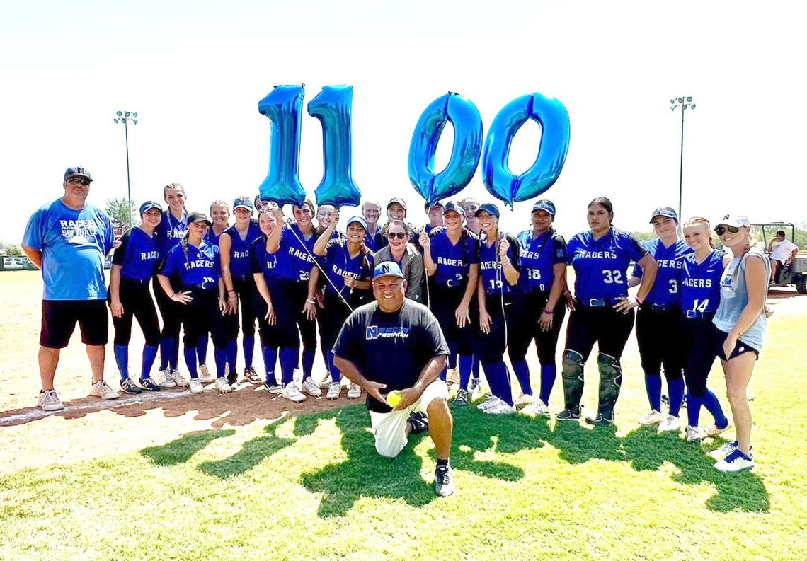 1,100 career softball wins