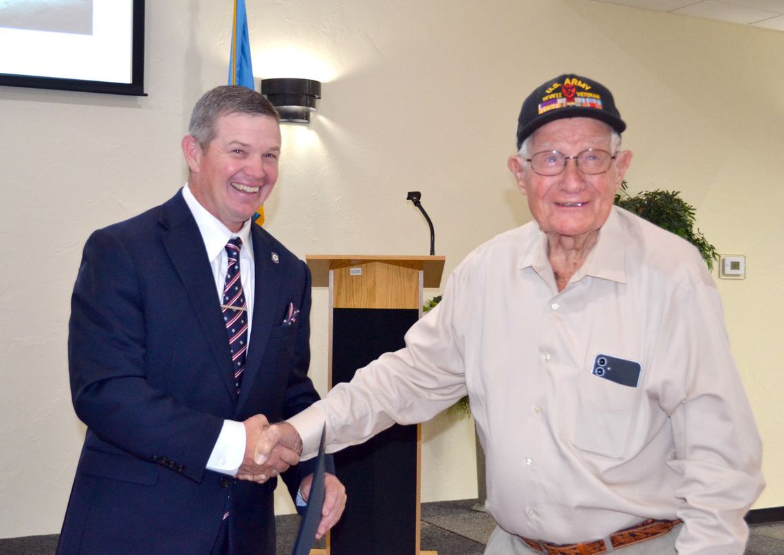 102-year-old WWII vet DaVoult cited for service