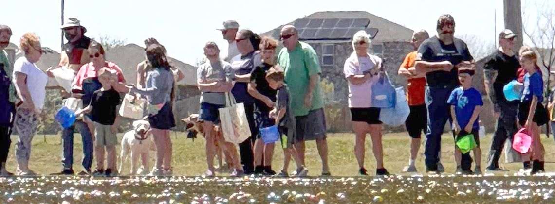 50,000 eggs were up for grabs