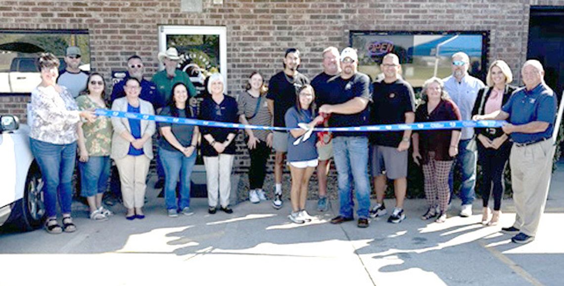 A ribbon cutting