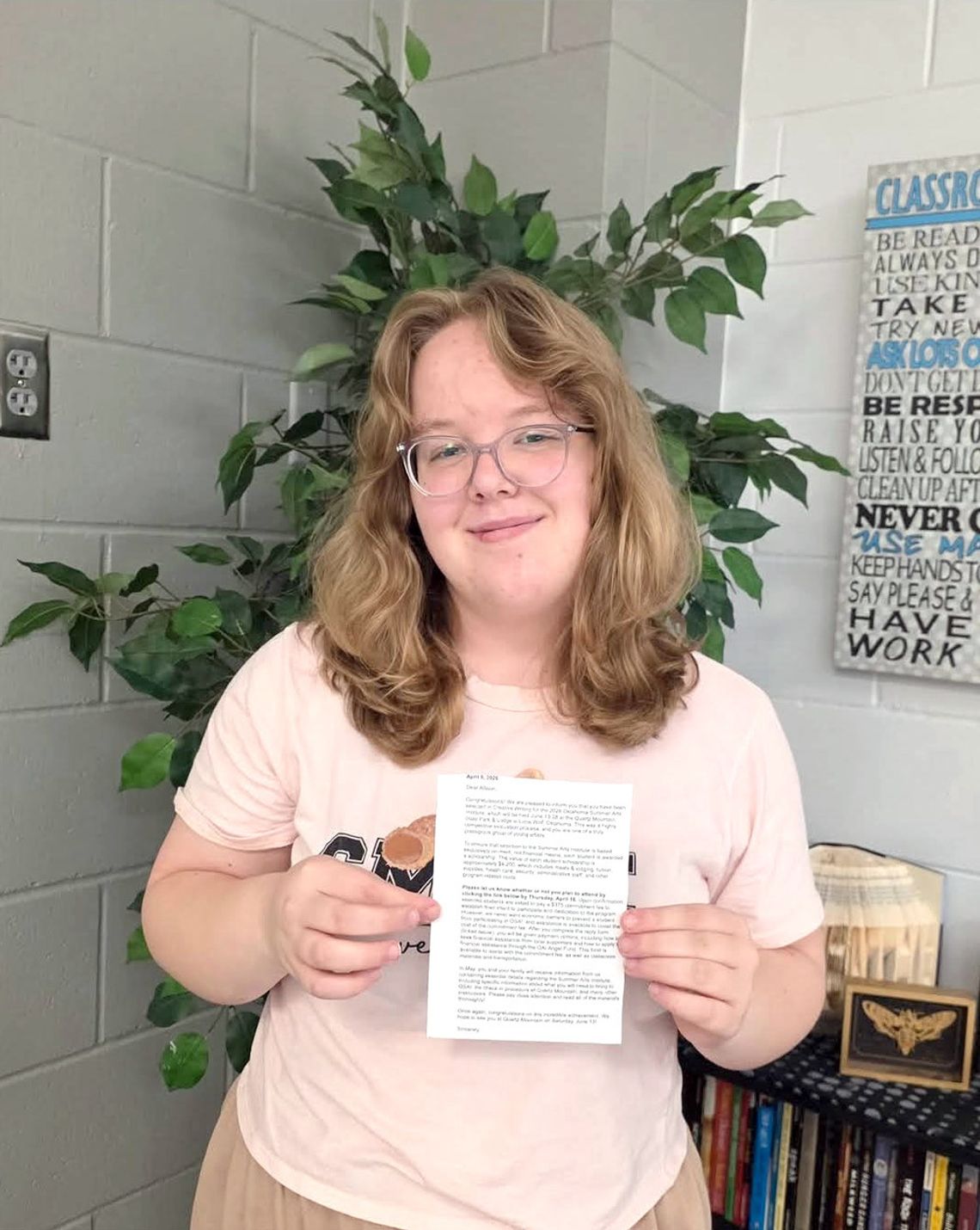 Allison Hill writes her way to Quartz Mountain Summer Arts Institute