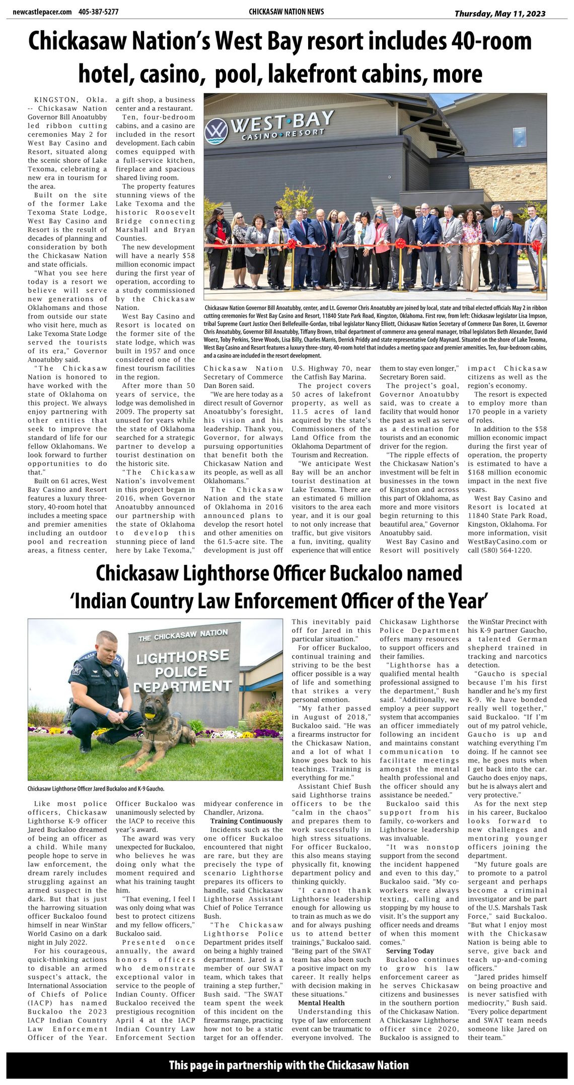 Chickasaw Nation News for May 11