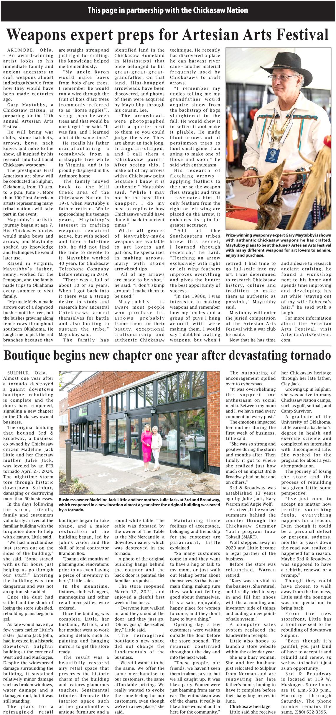 Chickasaw Nation News for the week of May 22, 2025