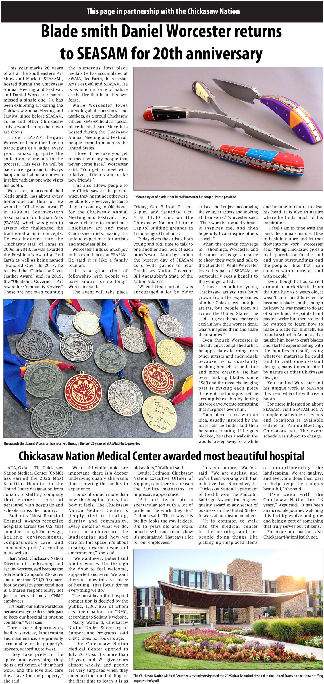 Chickasaw Nation news for the week of October 2, 2025