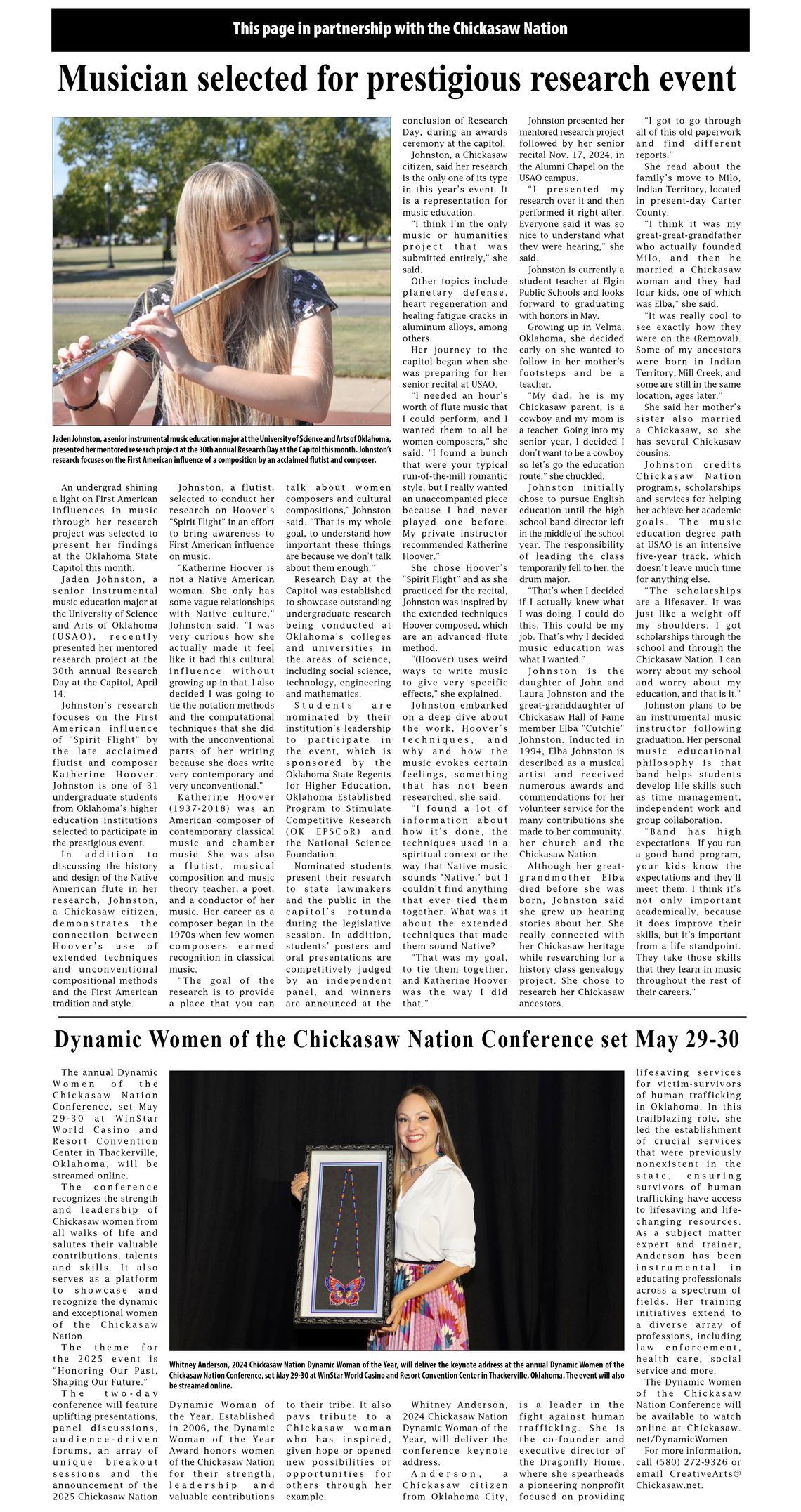 Chickasaw Nation News for week of May 1