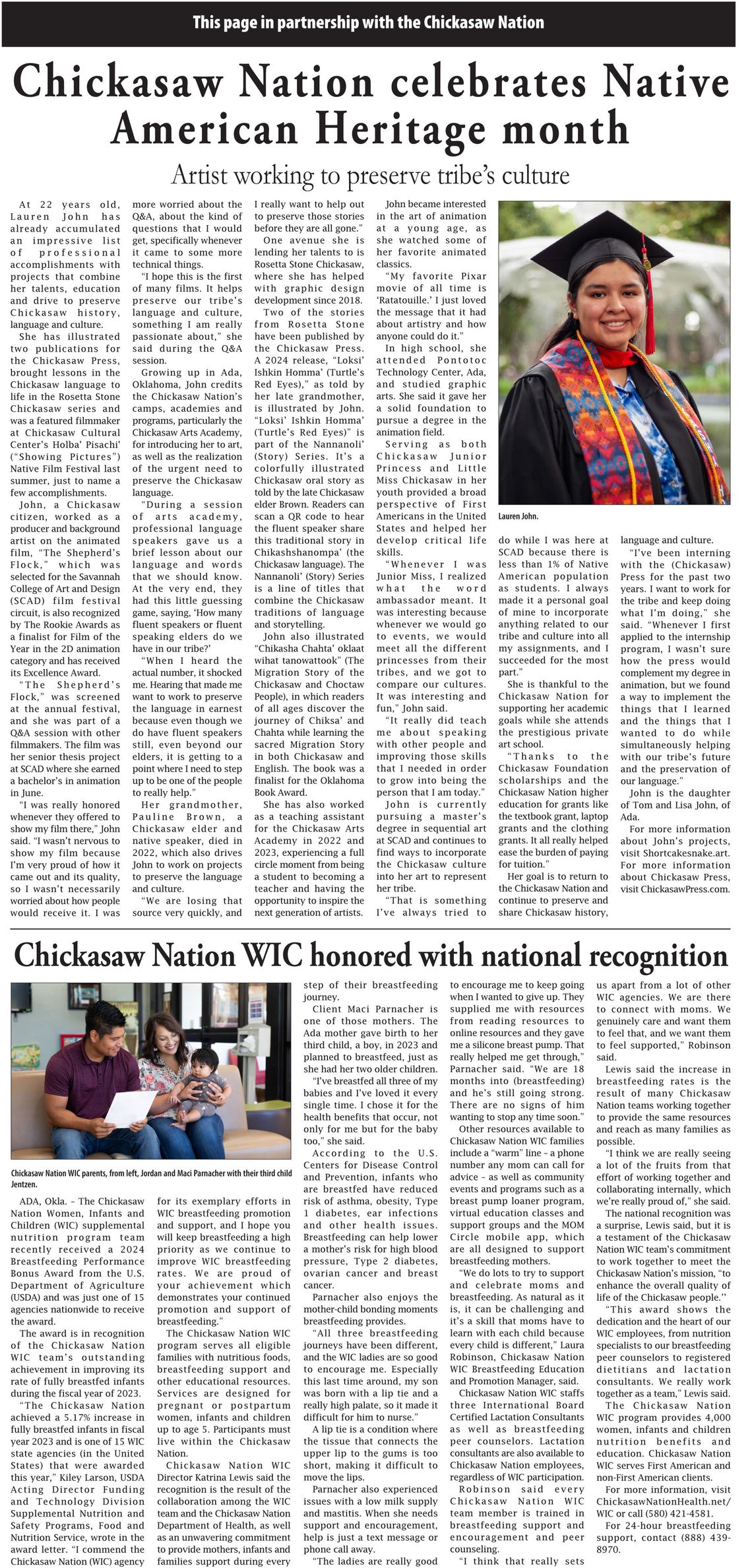 Chickasaw Nation news for week of November 14, 2024