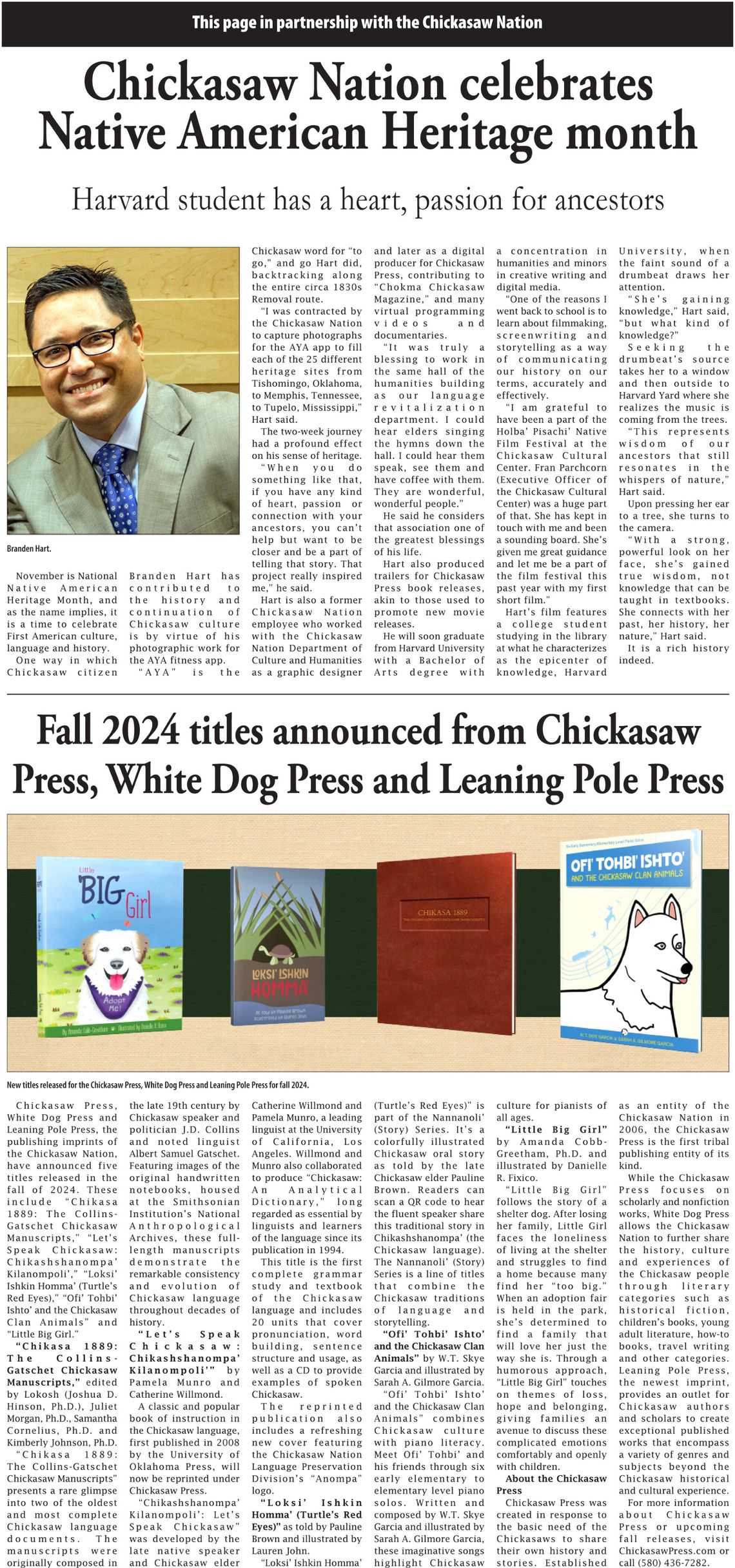 Chickasaw Nation News for week of November 7, 2024