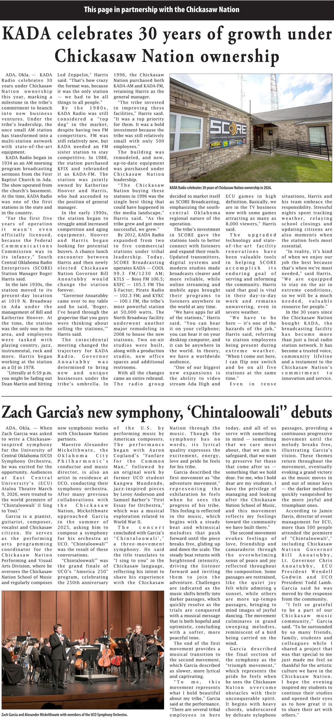 Chickasaw Nation news for week of Thursday, April 11
