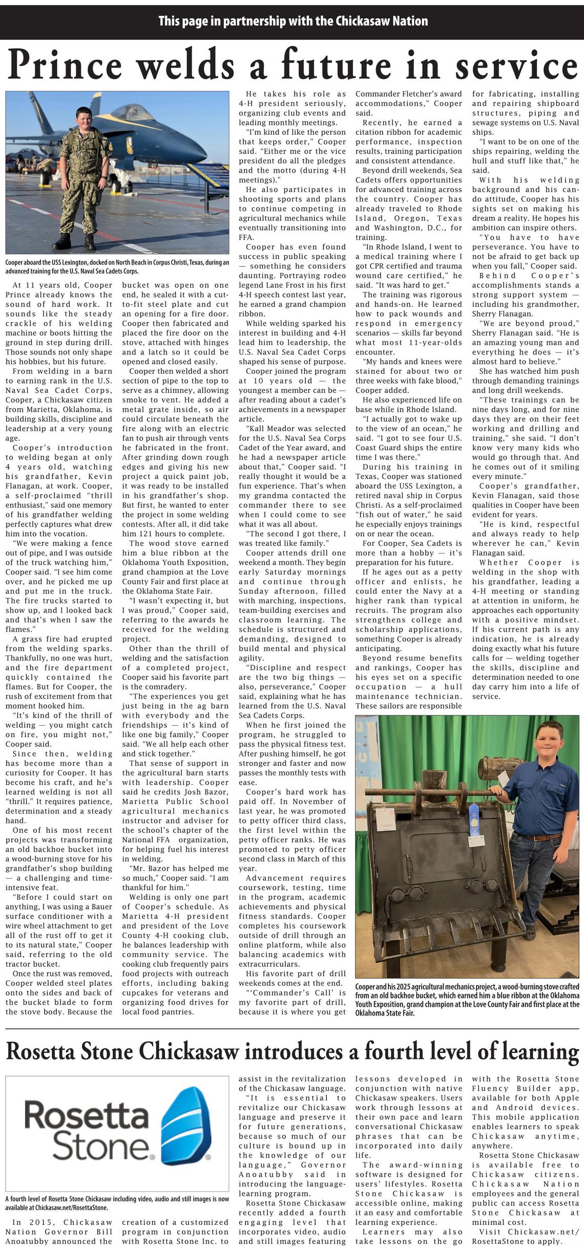 Chickasaw Nation news for week of Thursday, April 16 Chickasaw Nation news for week of Thursday, April 16