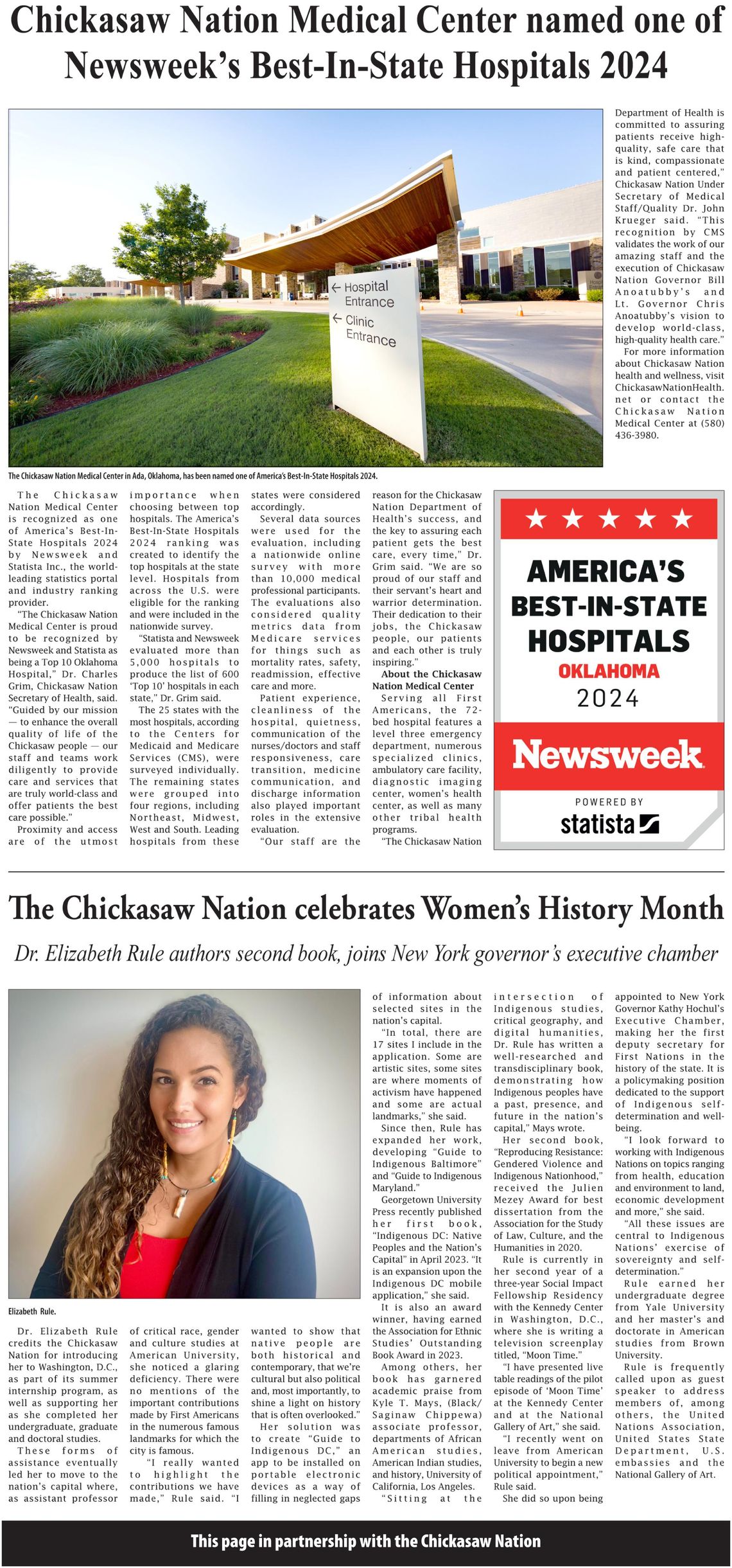 Chickasaw Nation news for week of Thursday, March 14