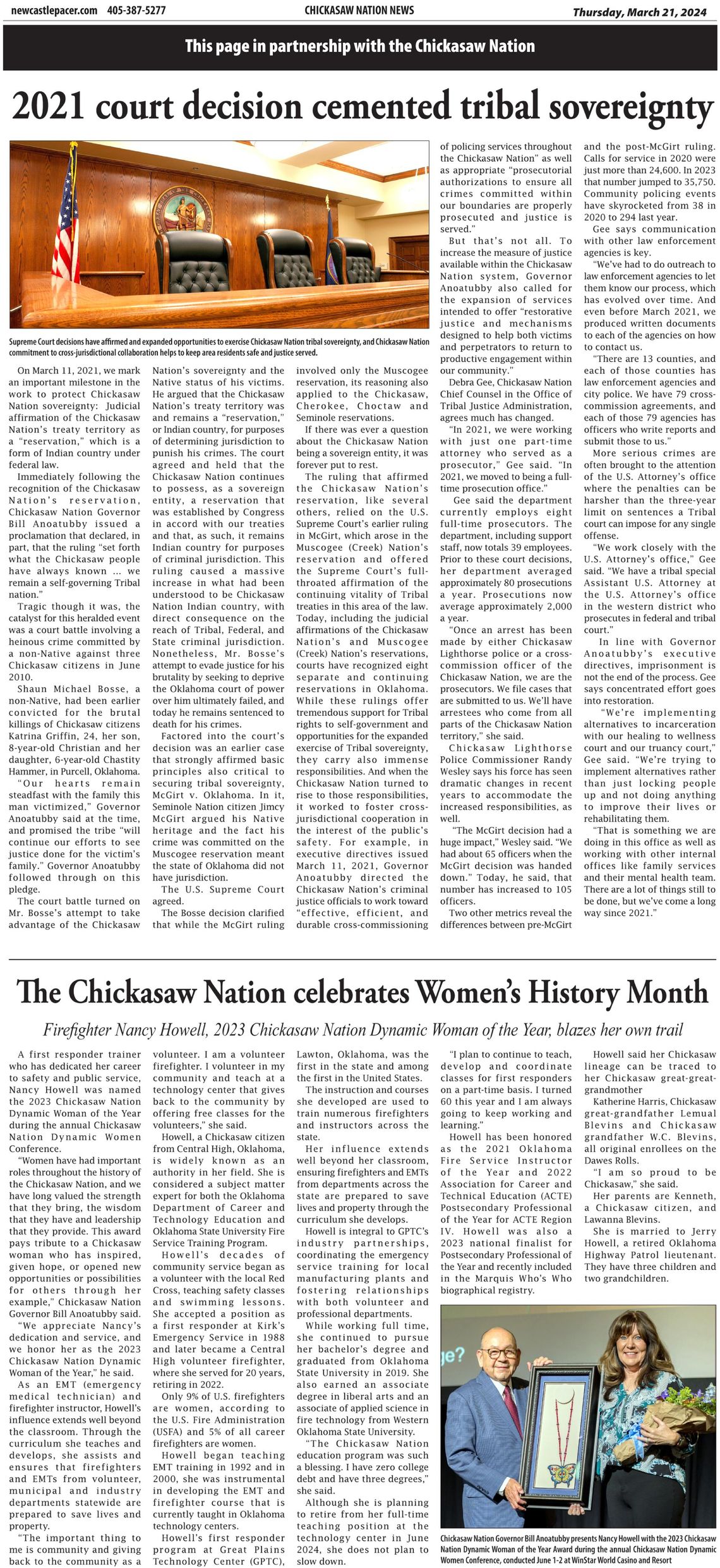 Chickasaw Nation News for week of Thursday, March 21