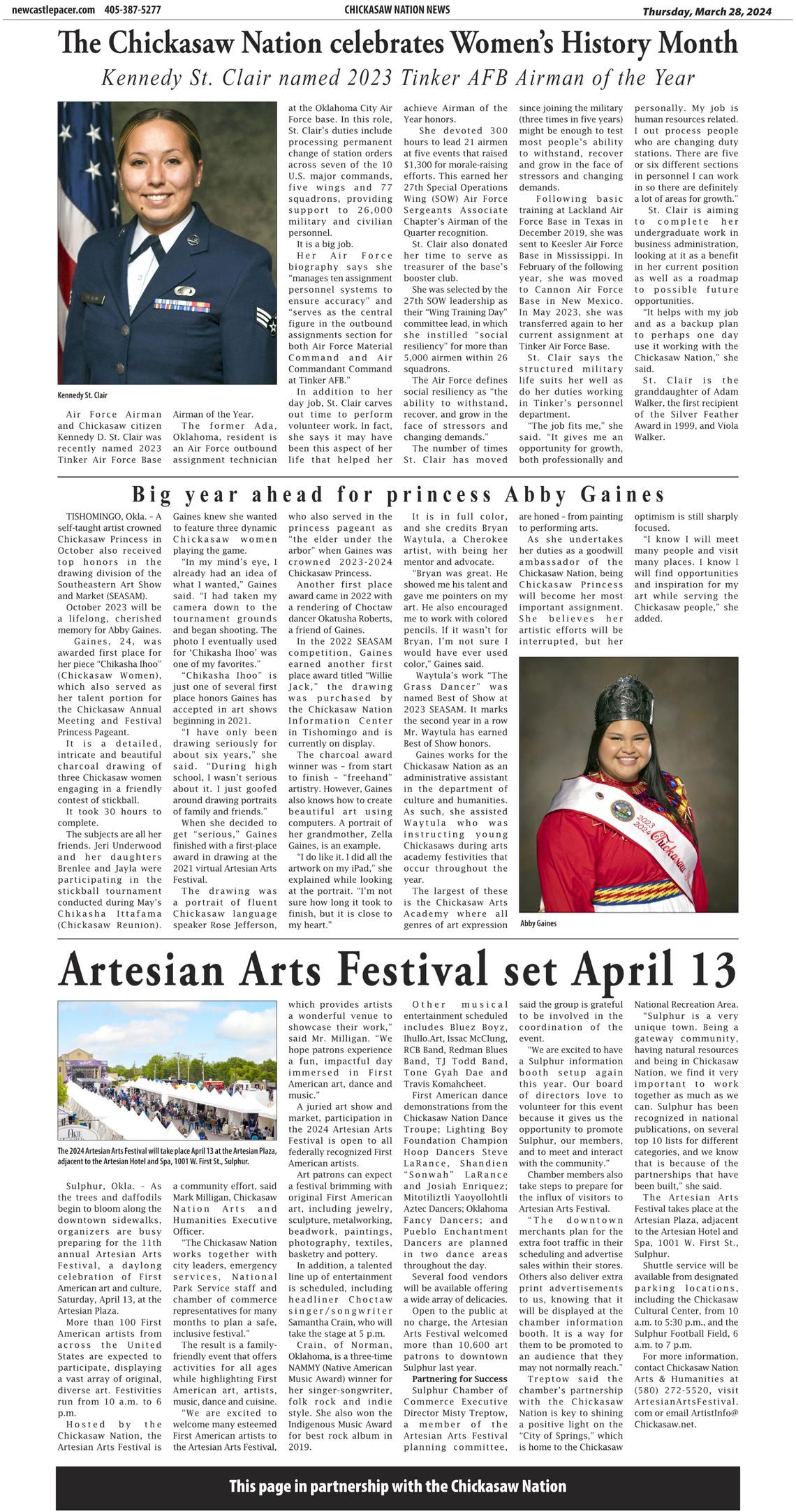 Chickasaw Nation News for week of Thursday, March 28