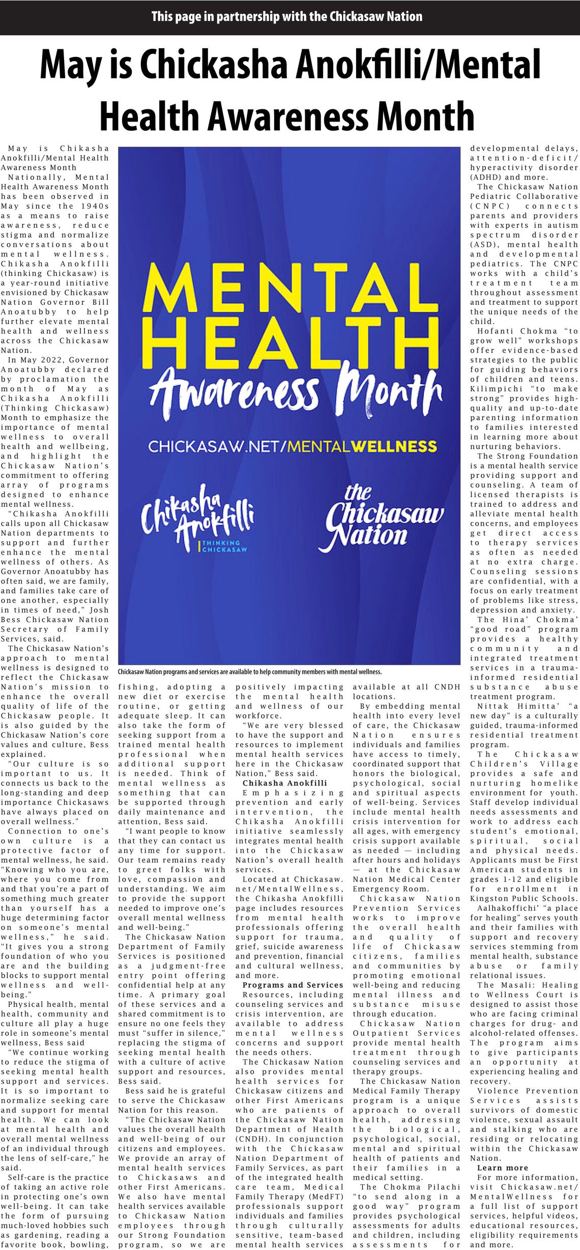 Chickasaw Nation news for week of Thursday, May 14
