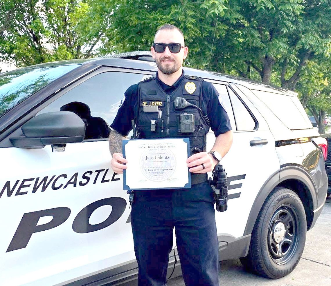 Cpl. Slentz completes Crisis Negotiators training