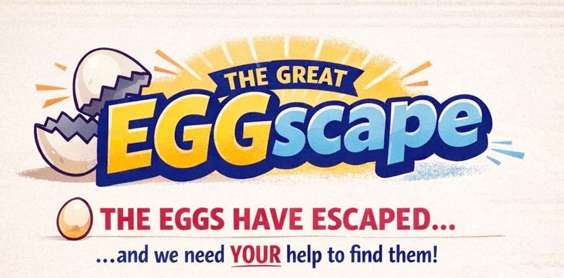 Easter in the Park Saturday, Eggscape is underway