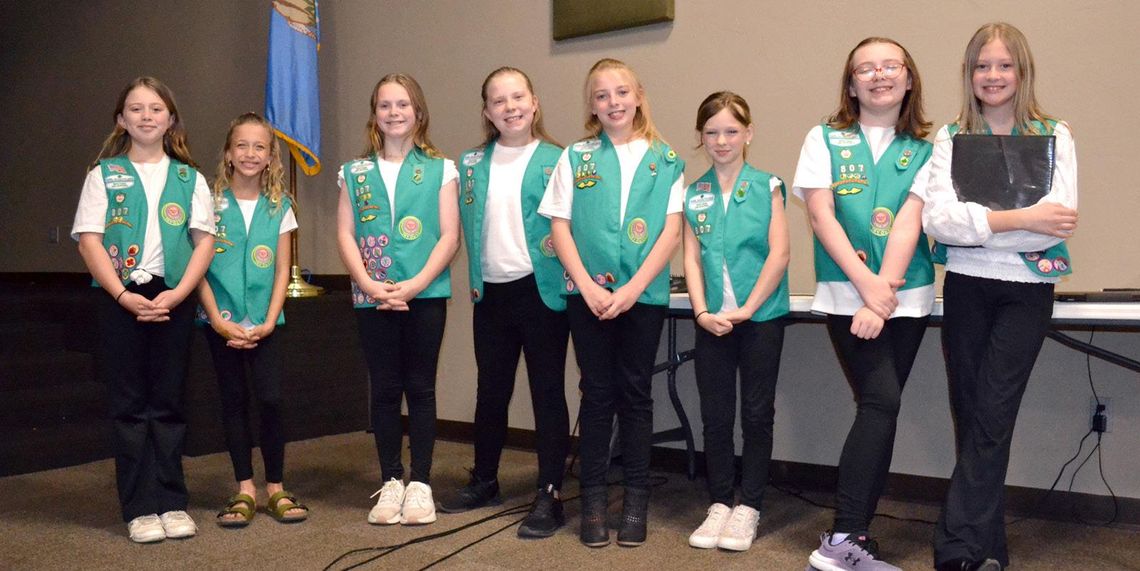 Girl Scouts attend School Board meeting