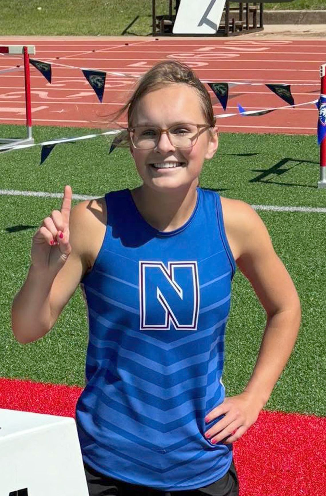 Lewis leads the way for Racers at State Track