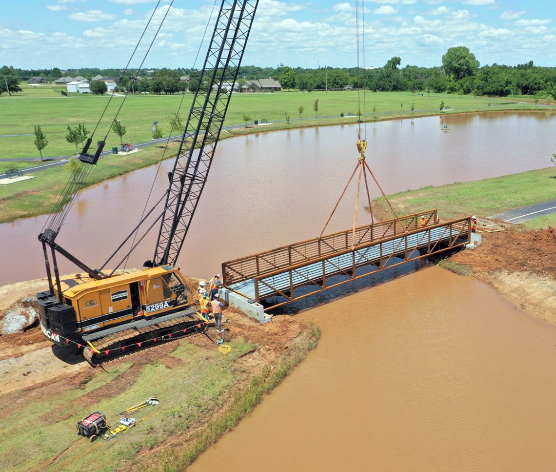 New bridge at Veterans Park opens the way to play